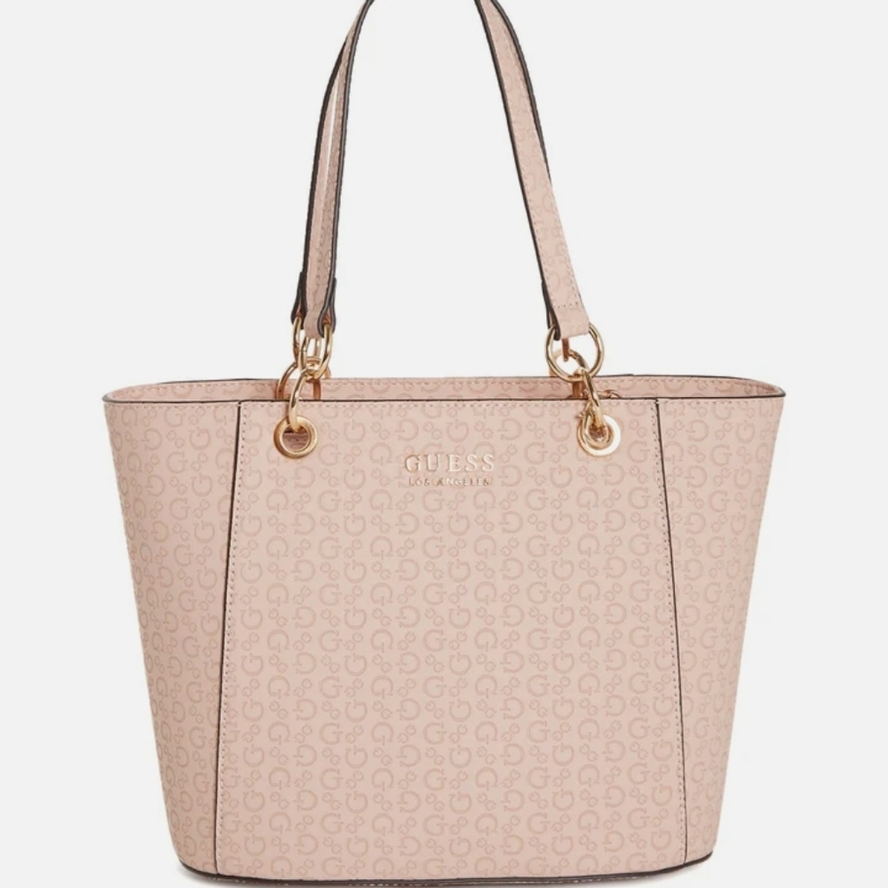 GUESS Kolt Logo Carryall Tote Bag in Blush